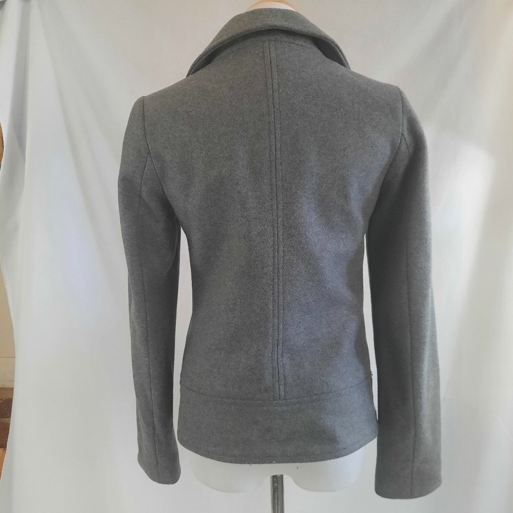 Stile Benetton wool jacket, grey short coat - Picture 3 of 14